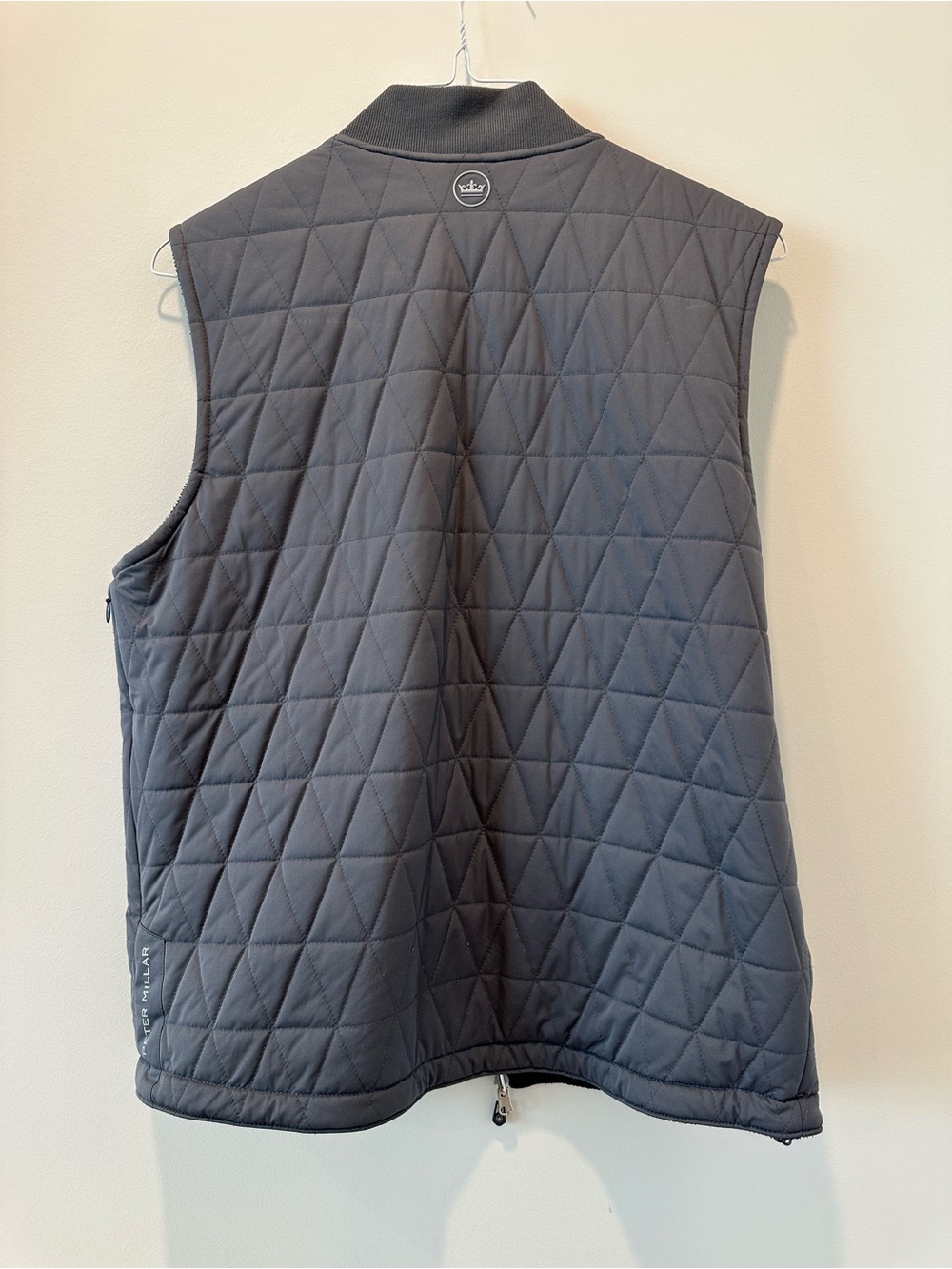 Peter Millar Thermal Block Reversible Vest Black Gray Size Medium Golf Preppy - Picture 12 of 16